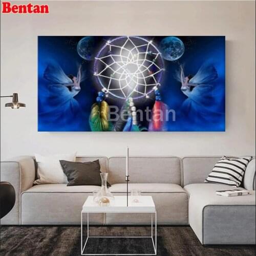 5D Full Drill Square Diamond Painting Earth Fairy Dance Dream Catcher Diamond Mosaic Cross Stitch Sale Embroidery Kit Home Decor