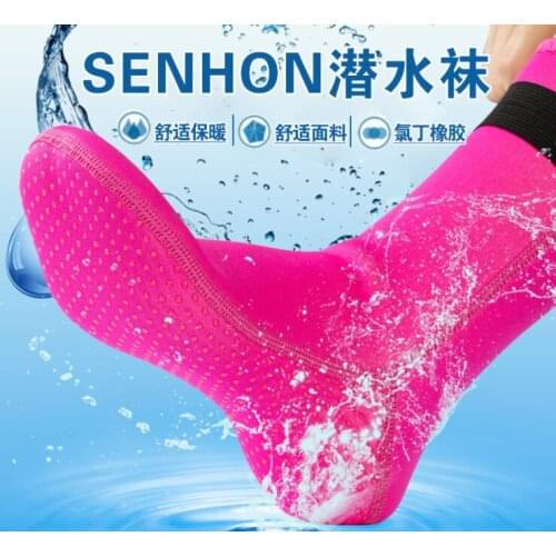 3MM diving socks swimming non-slip deep diving warm and waterproof material diving socks beach socks shoes