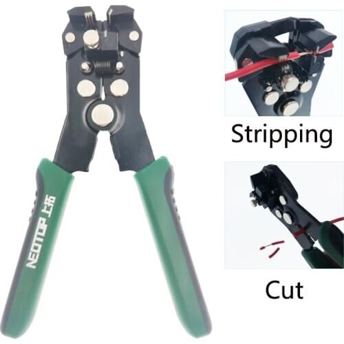New Mini Wire Stripper Automatic Multifunctional 0.5-6 mm2 Cable Stripping Pliers Cutting Crimping Electrician Repair Hand Tools