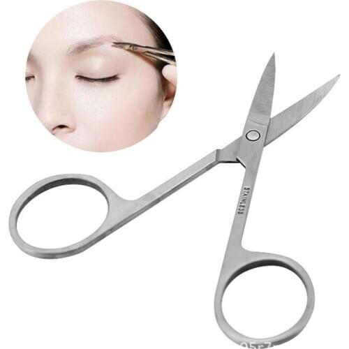 Stainless Steel Eyebrow Scissors Cutter Eyelashes Eyebrow Trimmer Makeup Scissor Manicure Nail Tools Hair Removal Tools