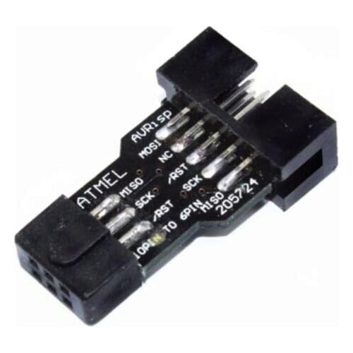 AVRISP USBASP ISP STK500 10PIN to 6PIN / 10P to 6-digit adapter board