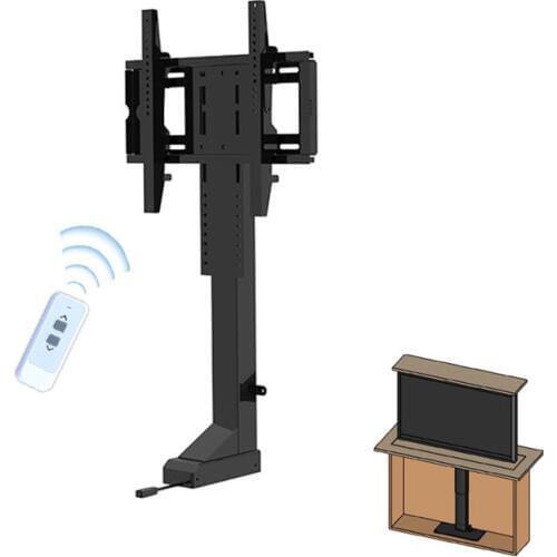 LCD TV LCD mobile lifting bracket floor cart TV lifting table electric remote control bracket