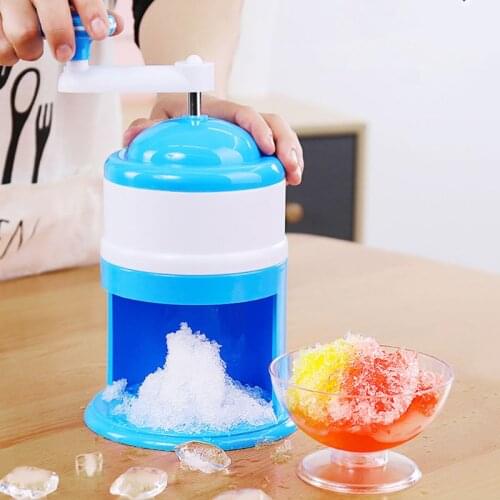 Handle DIY Ice Crusher Manual Multifunction Portable Ice slush Maker home Snow Cone Smoothie Ice Block Making Machine Ice Shaver