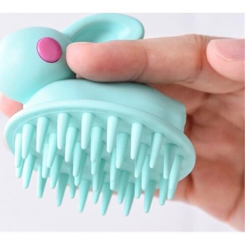 1pc Silicone Head Body Scalp Massage Brush Hair Washing Comb Shower Brush Bath Spa Slimming Massage Health Beauty Comb Home Tool