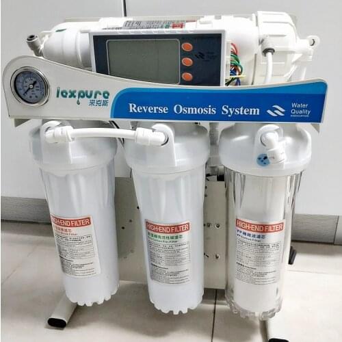 600 gpd Level 5 filtering ro reverse osmosis system filter system aquarium filter system LEXPURE Smart Auto Water Purifier