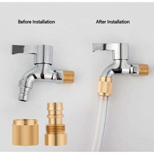 Universal Faucet Tap Connector Kitchen Adapters Brass Mixer Hose Adaptor Basin Fitting For Garden Accessories Watering Tools