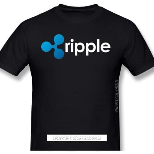 Top Quality Clothes XRP Ripple Coin Cryptocurrency Novelty Short Sleeve Mans T-Shirts Bitcoin Fashion For Men Shirt For Adult