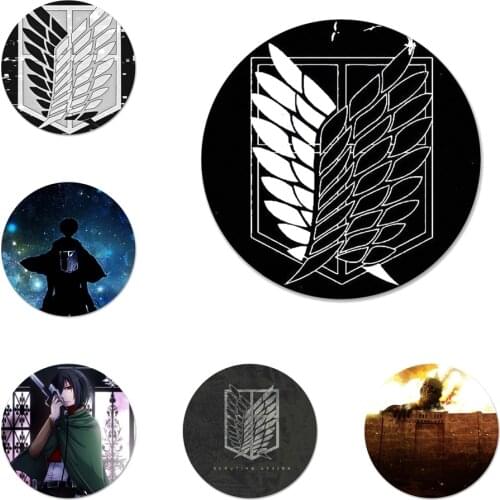 Anime Japanese attack on Titan Badge Brooch Pin Accessories For Clothes Backpack Decoration gift