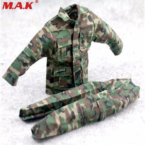 1/6 Scale Jungle Camouflage Combat Uniforms Clothes suit For 12inch Male Action Figure