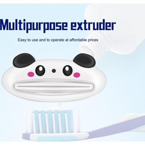 Hot 1pcs Cute Animal multifunction squeezer / toothpaste squeezer Home Commodity Bathroom Tube Cartoon Toothpaste Dispenser