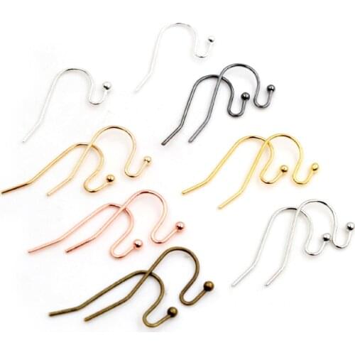 100pcs/lot 21x16mm DIY Earring Findings Earrings Clasps Hooks Fittings DIY Jewelry Making Accessories Brass Hook Earwire Jewelry