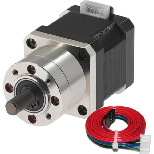 17hs4401s-4-lead Nema17 Stepper Motor 42 motor Extruder Gear Stepper Motors Ratio 5:1 Planetary Gearbox 17HS4401S-PG518