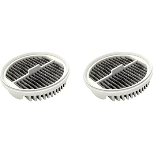 2Pcs for Xiaomi Mijia Handheld Vacuum Cleaner Filter HEPA (Two Packs) White for MJXCQ01DY Model