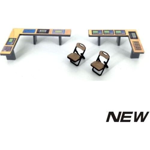 5pcs / lot1/87 new Model Train ho scale diy console + chair architectural sand table Model materials Free Shipping