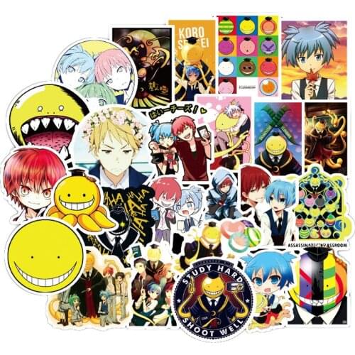 500Pcs Anime Assassination Classroom Graffiti Cartoon Stickers toy For Luggage Laptop Bicycle Decal Pegatina F3 toy gift