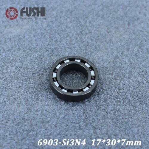 6903 Full Ceramic Bearing ( 1 PC ) 17*30*7 mm Si3N4 Material 6903CE All Silicon Nitride Ceramic 6903 Ball Bearings