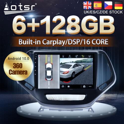 Android 10 128G For Jeep Cherokee 5 KL 2014 - 2018 Car GPS Navigation Auto Radio Stereo Video Multimedia Player HeadUnit No 2din