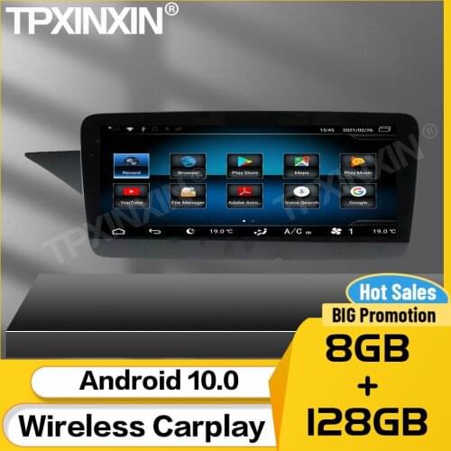 8+128G Car Stereo Receiver Android 10 For Mercedes Benz E W212 2009 2010 2011 2012 NTG4 2013 2014 2015 2016 NTG 4.5 BT Head Unit