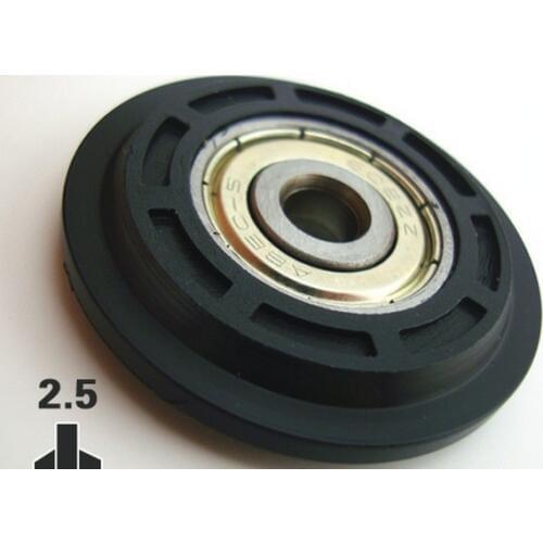 Free Shipping 608zz 6*40*8 mm pom plastic roller wheel Miniature Ball Bearings NYLON pulley