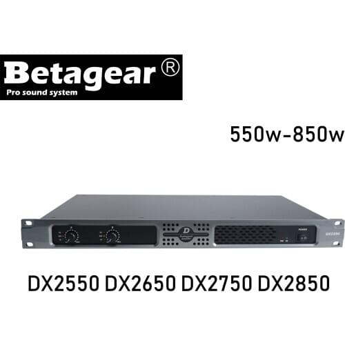 Betagear 550W-850W 2 Channel Power Amplifier Professional 1U AMPS Class D Amplifier DJ Equipment Pro Sound For Stage,Church