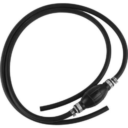 Black/Clear Rubber 10MM Motorcycle Fuel Line Hose Primer Bulb For Marine Outboard Boat RVS Tractors Caravans