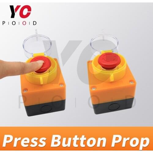 YOPOOD Press Button Prop Escape Room Panic button Emergency button Open the coded lock and press the button to unlock