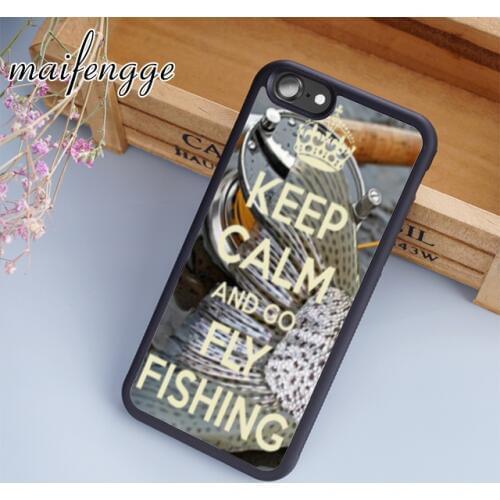 Maifengge Fishing Trout Fish phone Case cover For iPhone 5 6s 7 8 plus 11 12 Pro X XR XS Max Samsung Galaxy S7 edge S8 S9