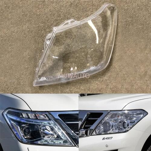 Headlight Lens For Nissan Patrol 2012 ~ 2018 Headlamp Cover Car Replacement Head Light Auto Shell