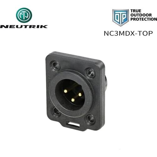 NEUTRIK NC3MDX-TOP 3 pole male XLR connector TRUE OUTDOOR PROTECTION (TOP) IP65 Microphone cable box