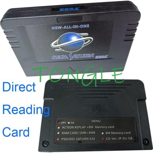NEW-ALL-IN-1 Sega Pseudo Saturn Cartriage Action replay Card with Direct reading 4M Accelerator Goldfinger function 8MB memory