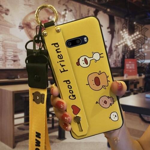 New Arrival Cover Phone Case For LG G8X Fashion Design Durable Wrist Strap Cute Lanyard Wristband