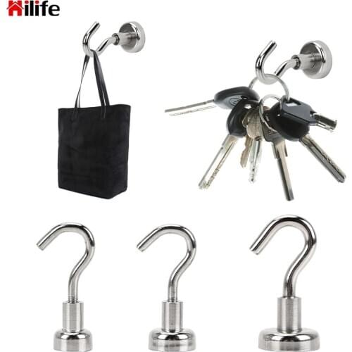 Organization Magnetic Hooks For Home Kitchen Refrigerator Surfaces Not ScratchSuper Suction Wall Storage Hooks 5 pcs