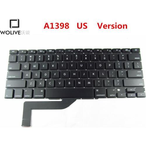 Genuine New US Keyboard A1398 For Macbook Pro Retina 15" 2012-2015 Year Language version US Replacement