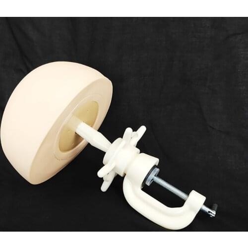Flat Half Mannequin Wig Stand Head for Making Wig and Crochet Lace Closures and Frontals Wig Support Heads