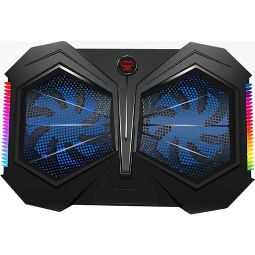 120mm Computer Cooling Stand Fans Double Turbo RGB Cooling Fan Heat Sink Adjustable Silent Laptop CPU Cooler Ventilator Radiator