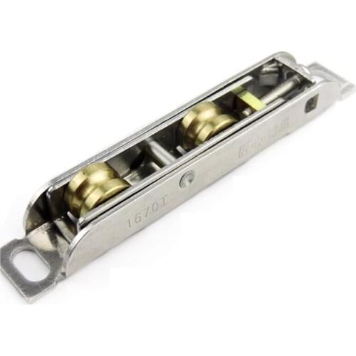 Window roller sliding door plastic steel window pulley Aluminum alloy windows brass wheel mute brass roller hardware