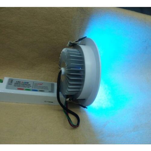 Smart aluminum housing 4 wires connection rgb 3in1 3W 12V led ceiling light used for hair salons