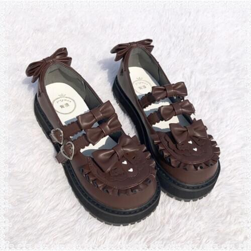 Sweet Girls Female Platform Kawaii Tea Party Japanese Cute Anime Lolita Shoes Women Harujuku Jk Cosplay Shoes Feminine Loli Cos