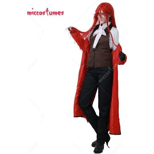 Unisex Anime Black Butler Grell Sutcliff Cosplay Costume Men Women Unisex Clothing