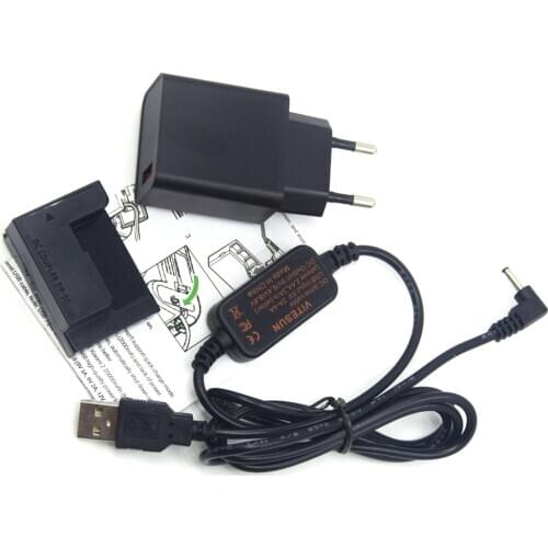 Power Bank CB-2LZE USB Cable+DR-50 Coupler NB-7L NB7L Fake Battery+Quick Charger for Canon PowerShot G10 G11 G12 SX30 IS Camera