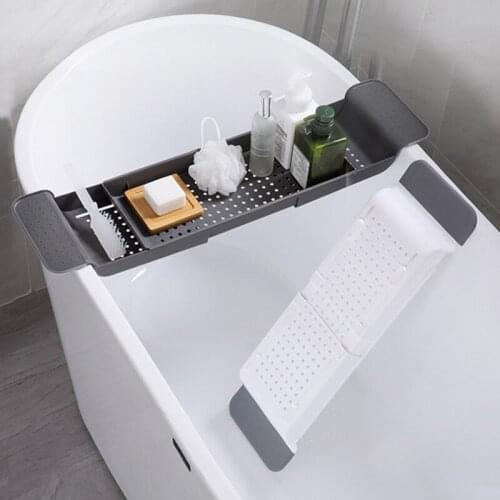 Retractable Bathtub Storage Bathroom Drawer Rack Bathroom Multifunction Bathroom Tools Towel Storage Sink Drainage Rack