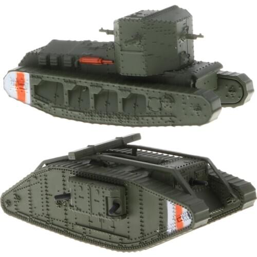 1:100 Britain MK. IV Female Tank & Mk.A Whippet panzer Model - WWI UK Army Vehicle Model Toy Soldier Gifts - 2pcs