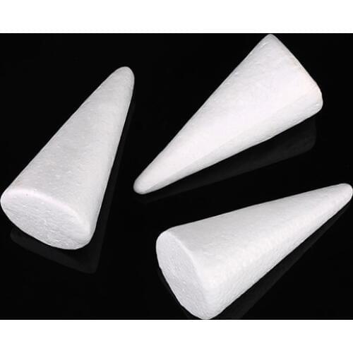 10Pcs DIY Material Christmas Xmas Decor Craft Modeling Foam Circular Cones