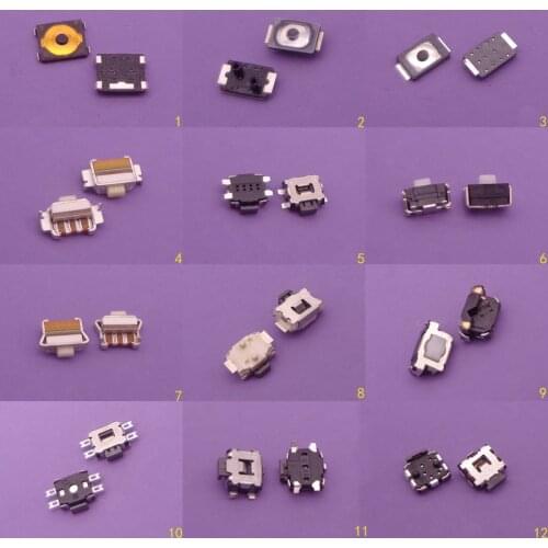 12model 60pcs/lot power button of the volume button switch shrapnel The key parts for mobile phone switch
