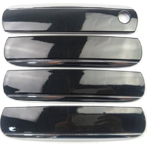 4F1839239A 4pcs/set ABS Car Outside Exterior Door Handle Cover Cap Fit For Audi A6 C6 2005 2006 2007 2008 2009 2010 2011 LHD
