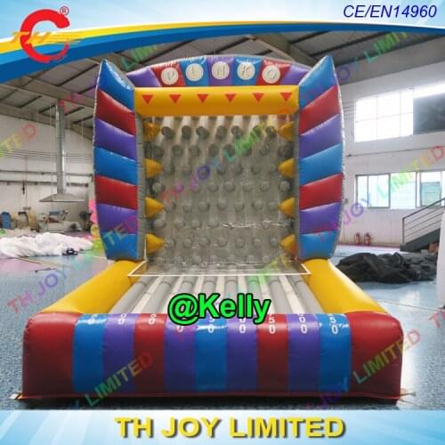 4x3x4mH carnival inflatable pinko games for sale, cheap interactive inflatable sport games, balls toss pinko games