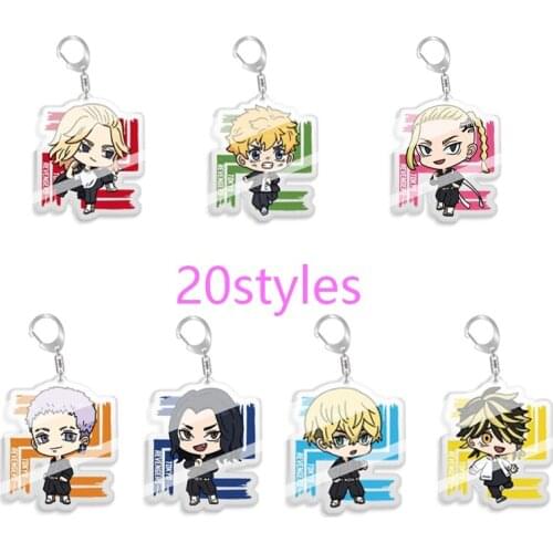 5-10pcs Fashion jewelry Charms Tokyo Revengers Takemichi Chifuyu Mitsuya Kazutora figure Pendant keychain toy Key Ring Gift