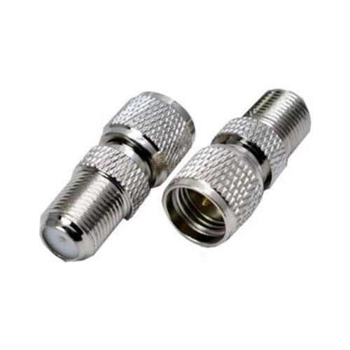 5pcs Mini UHF Male Plug To F Female jack Coaxial RF Adapter Connectors