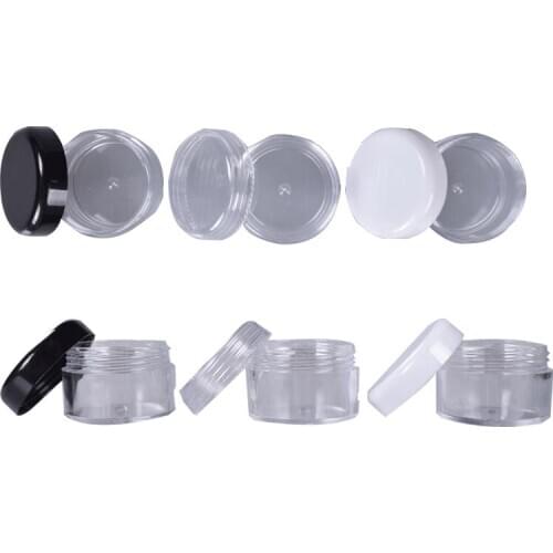 5pcs Empty Cosmetic Containers Pot10Gram Contenitori Cosmetici Jar Envases Plastico Garrafa Plastic Jars With Lid Makeup Storage