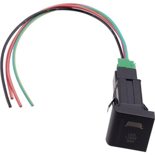 Beler 12V 3A 5 Pin Car LED LIGHT BAR Push Switch on-off Red Fit for VW Amarok Overload Protection